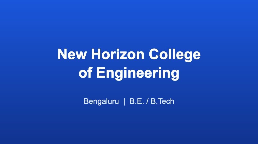 New Horizon College of Engineering (NHCE)